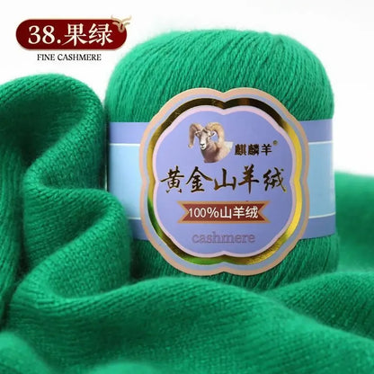 Fil de laine 100 cachemire pour optique moyenne ogo, écharpe, chaussettes, glafraîchement, chaud, 3 plis, crochet, doux pour la peau, 100% g/ensemble