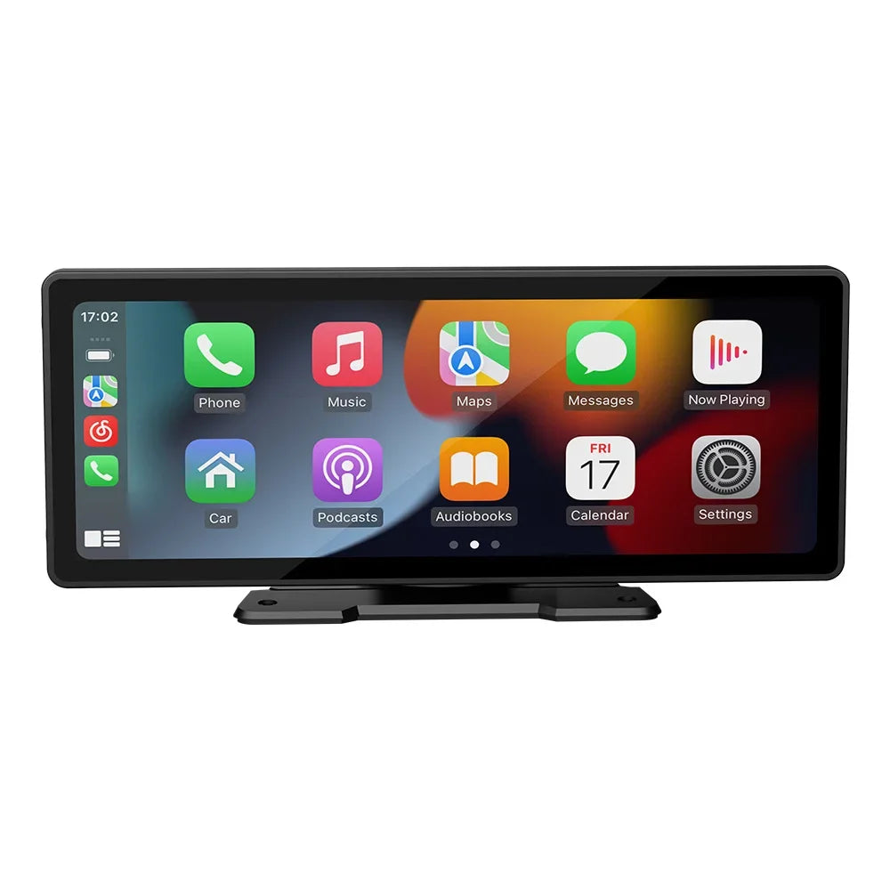Autoradio Carplay universel, écran 10.26 pouces, lecteur vidéo multimédia WIFI, écran Carplay sans fil + caméra 12LED pour Apple ou Android