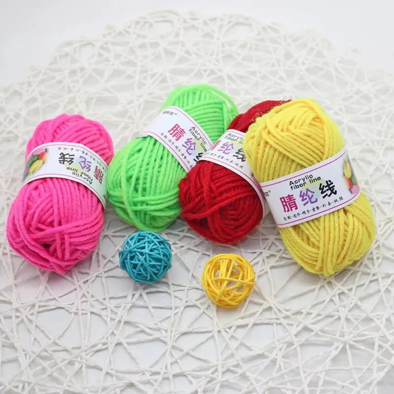 Fournitures de tricot en fil multicolore, artisanat au Crochet pour le Crochet et le Kit de démarrage de fil à tricoter pour débutants 12 pièces