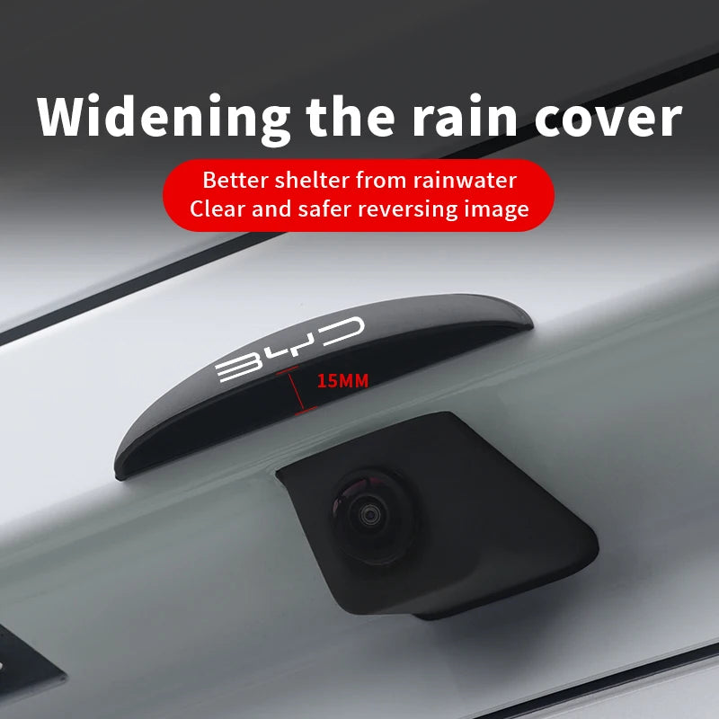 Caméra arrière de recul pour voiture, housse de pluie ABS anti-pluie pour BYD Atto 3 chansons F0 Qin Pro G3 I Han Tang EV F3 E6 Dmi Yuan Song Plus