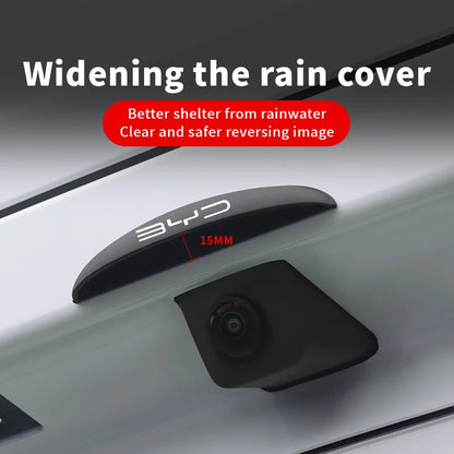 Caméra arrière de recul pour voiture, housse de pluie ABS anti-pluie pour BYD Atto 3 chansons F0 Qin Pro G3 I Han Tang EV F3 E6 Dmi Yuan Song Plus