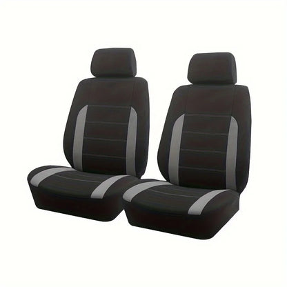 AUTO PLUS-Ensemble de Housses de Siège de Voiture Universelles en Polyester, Protection en Tissu Uni Bicolore, Accessoires Automobiles