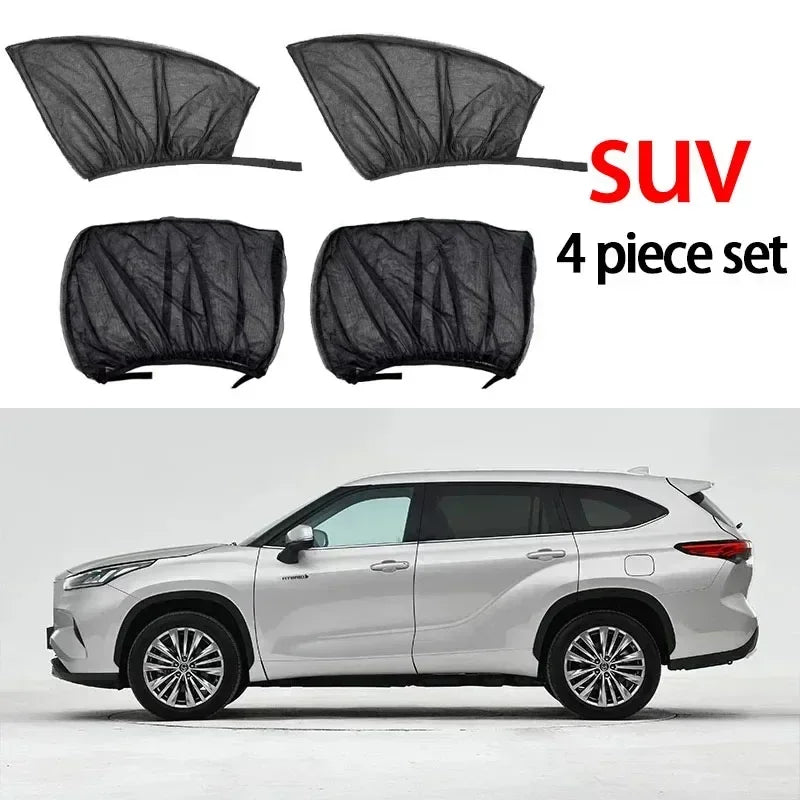 Pare-soleil anti-moustiques pour voiture, isolation thermique, anti-moustiques, maille de fenêtre de voiture, rideau latéral, accessoires de moustiquaire privée