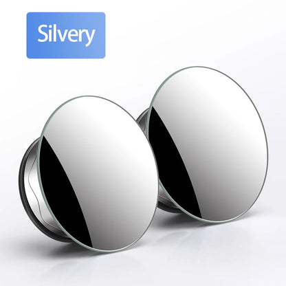 SEAMETAL – miroir convexe de voiture sans bords, grand Angle, forte ventouse, miroir d'angle mort, rétroviseur sûr à 360 degrés pour le stationnement