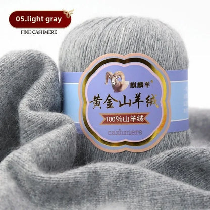 Fil de laine 100 cachemire pour optique moyenne ogo, écharpe, chaussettes, glafraîchement, chaud, 3 plis, crochet, doux pour la peau, 100% g/ensemble