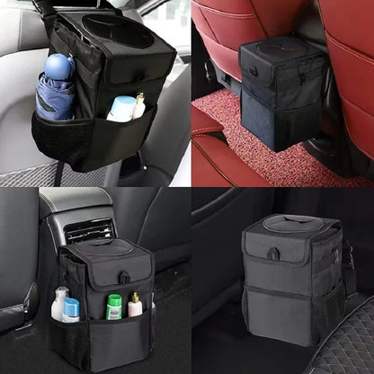 Poubelle de voiture Portable, boîte de rangement pliable, organisateur de véhicule multifonctionnel, poubelle de voiture, poubelle de rangement compacte pour l'intérieur de la voiture