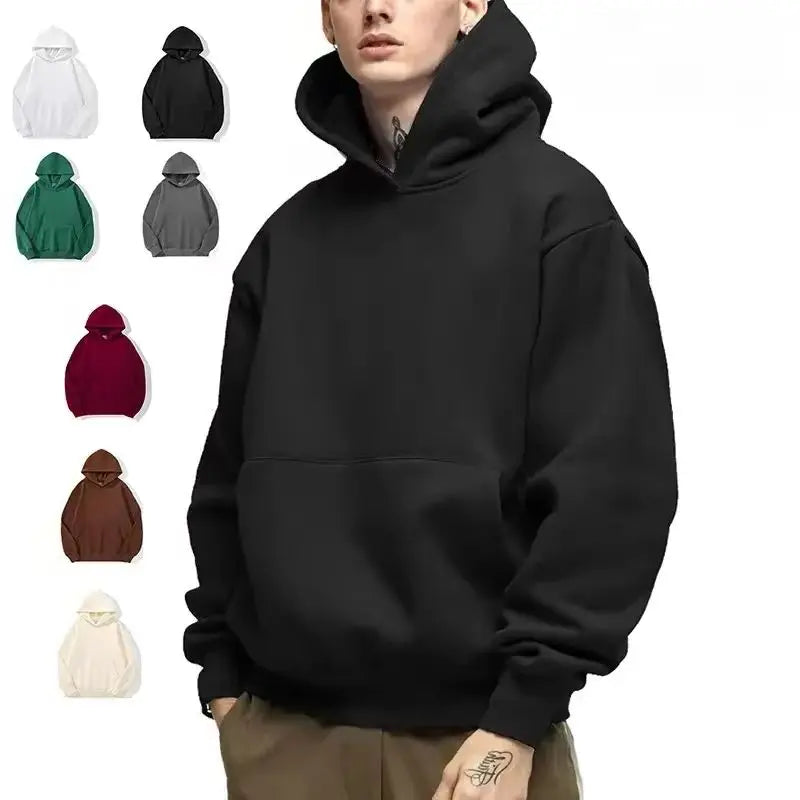Sweat à capuche unisexe pull de haute qualité hip-hop mode haut décontracté à la mode printemps et automne solide coloré confortable nouveau style 2025