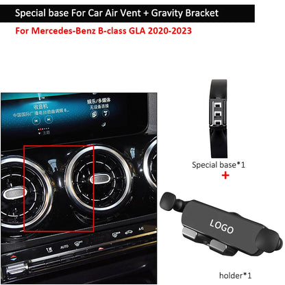 Support de téléphone portable de voiture pour Mercedes-Benz, base de montage spéciale pour grille d'aération, B200, B260, B, 180, B Classe A, GLA, CLA