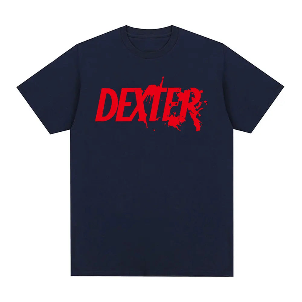 TV Play Dexter Morgan Logo imprimé T-shirts hommes femmes vêtements décontracté surdimensionné à manches courtes T-shirt en coton de haute qualité