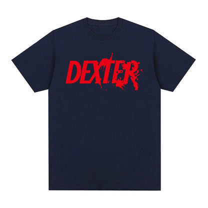 TV Play Dexter Morgan Logo imprimé T-shirts hommes femmes vêtements décontracté surdimensionné à manches courtes T-shirt en coton de haute qualité