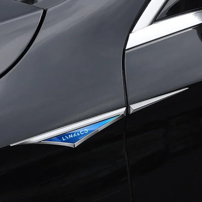 Autocollants de voiture en alliage 3d, 2 pièces, accessoires de voiture pour LYNK & CO 01 02 03 05 06