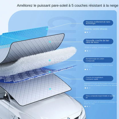 Juste magnétique pour pare-brise avant de voiture, pare-soleil, pare-neige, pare-soleil, protecteur étanche, automobile