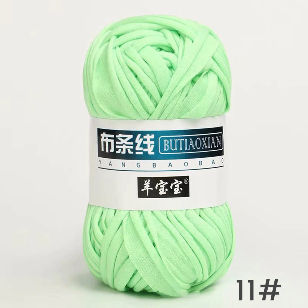 Fil épais de 100g, tissu coloré Super doux, bande de fil pour tricoter à la main, sac tissé, panier de tapis, matériel tricoté à la main, bricolage