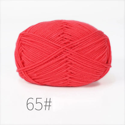 Nouveau 5 pièces 250g lait coton tricot laine fil couture teint Lanas pour Crochet artisanat pull chapeau poupées couture tricot outils