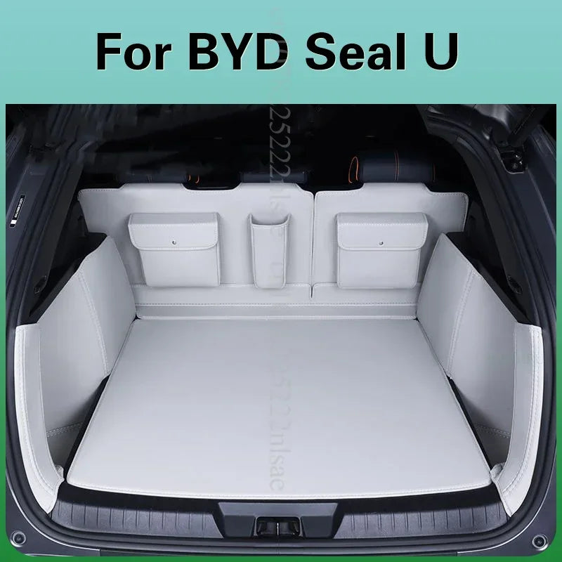 Doublure de chargement de voiture de haute qualité pour BYD Seal U, 2024, 2025, accessoires intérieurs, Song Plus, EV, DMI, cuir, couverture complète, polymères de coffre