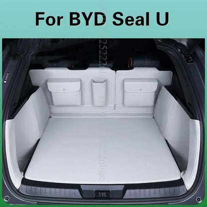 Doublure de chargement de voiture de haute qualité pour BYD Seal U, 2024, 2025, accessoires intérieurs, Song Plus, EV, DMI, cuir, couverture complète, polymères de coffre