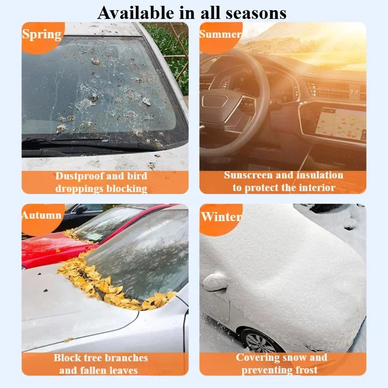 Pare-soleil de pare-brise avant de voiture, couverture anti-neige, protection contre la glace et le gel, protection solaire, modèles 3 Highland 2024, Y, X, S