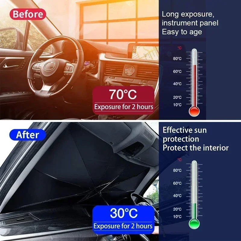 Pare-soleil de voiture, pare-brise avant de voiture, Protection pliable, isolation thermique pour siège de voiture, accessoires de voiture