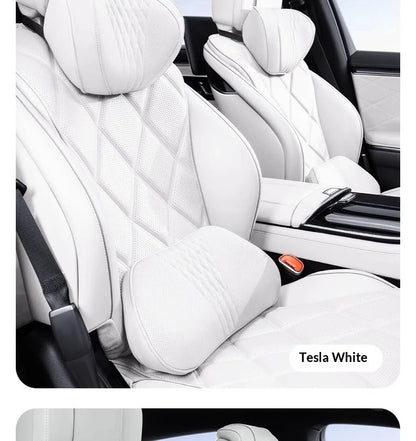Coussin de nuque et de soutien lombaire pour voiture, universel toutes saisons, coussin lombaire respirant avec contour ergonomique pour la taille