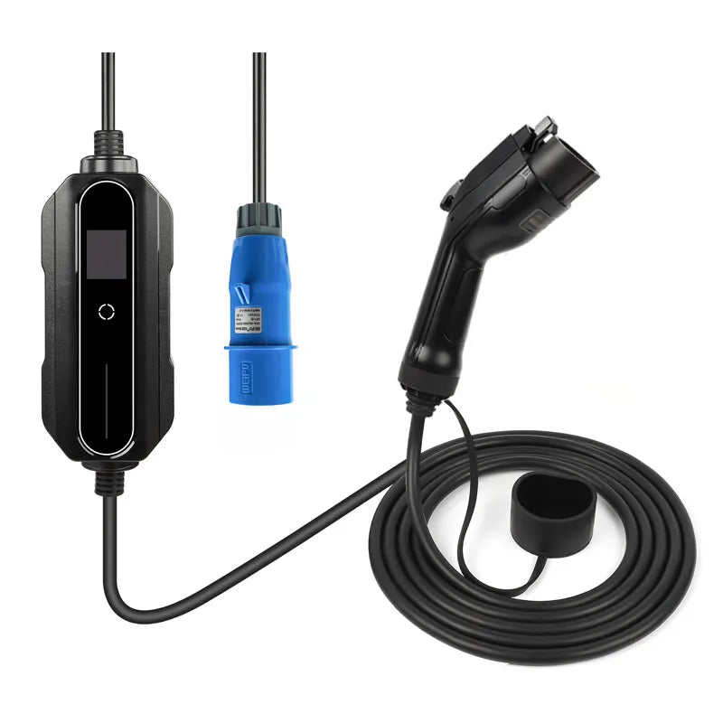 Chargeur de voiture électrique Type 2 Type 1 Mode 2 niveau 2 câble de chargement de voiture Portable EVSE EV 6A-16A-32A 5 mètres 10 mètres 15 mètres