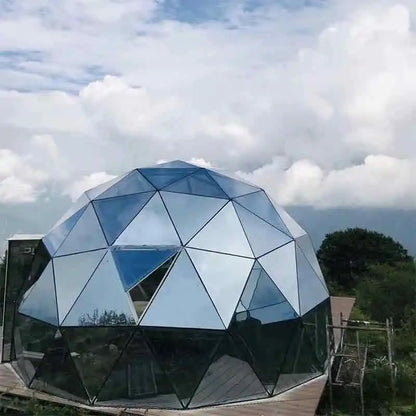 Tente dôme en verre de luxe de Style moderne pour 2-3 personnes, cadre en aluminium, tente extérieure en verre trempé pour fête, hôtel Igloo