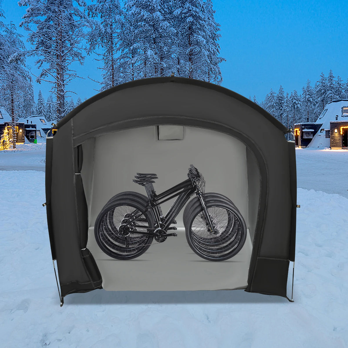 Abri de rangement de vélo pour 1-4 vélos, tente d'abri de vélo Portable et étanche 220x150x185cm, couverture de pare-soleil pliable en tissu Oxford 210D