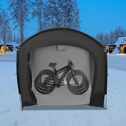 Abri de rangement de vélo pour 1-4 vélos, tente d'abri de vélo Portable et étanche 220x150x185cm, couverture de pare-soleil pliable en tissu Oxford 210D