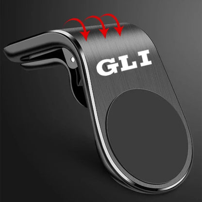 حامل هاتف مغناطيسي معدني للسيارة، شارة سيارة لفولكس فاجن VW GLI Rline Golf 6 7 R GTI Passat B7 B8 R20 Jetta Scirocco MK6، 2025