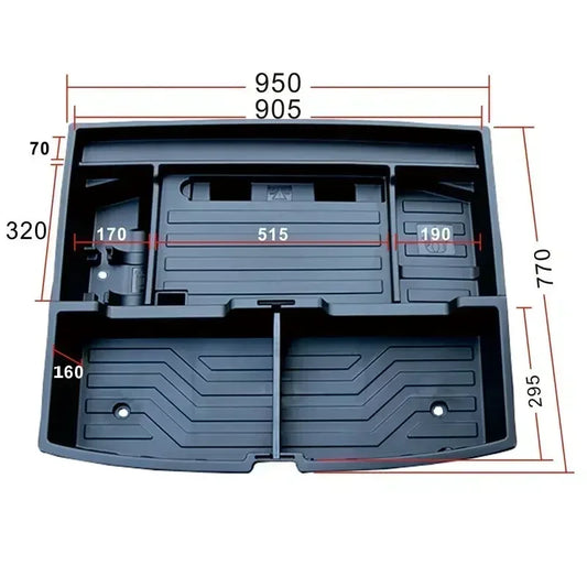 Boîte de rangement de coffre pour BYD Sealion 6 / Seal U / Song Plus DM-i SUV, rangement extensible, remplissage d'espace de rechange personnalisé de grande capacité