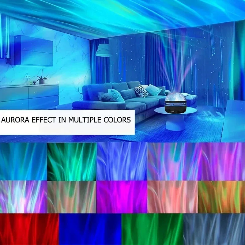 Projecteur LED Galaxie Étoilée Lumière RGB Télécommande Intelligente Lampe Aurore Étoile KTV USB pour Décoration Maison Chambre Camping Mariage