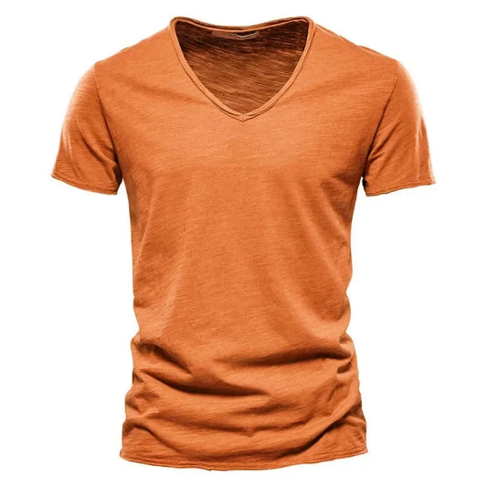 100% coton hommes T-shirt décontracté doux Fitness été mince T-shirts hommes vêtements de maison col rond à manches courtes solide T-shirt pour hommes