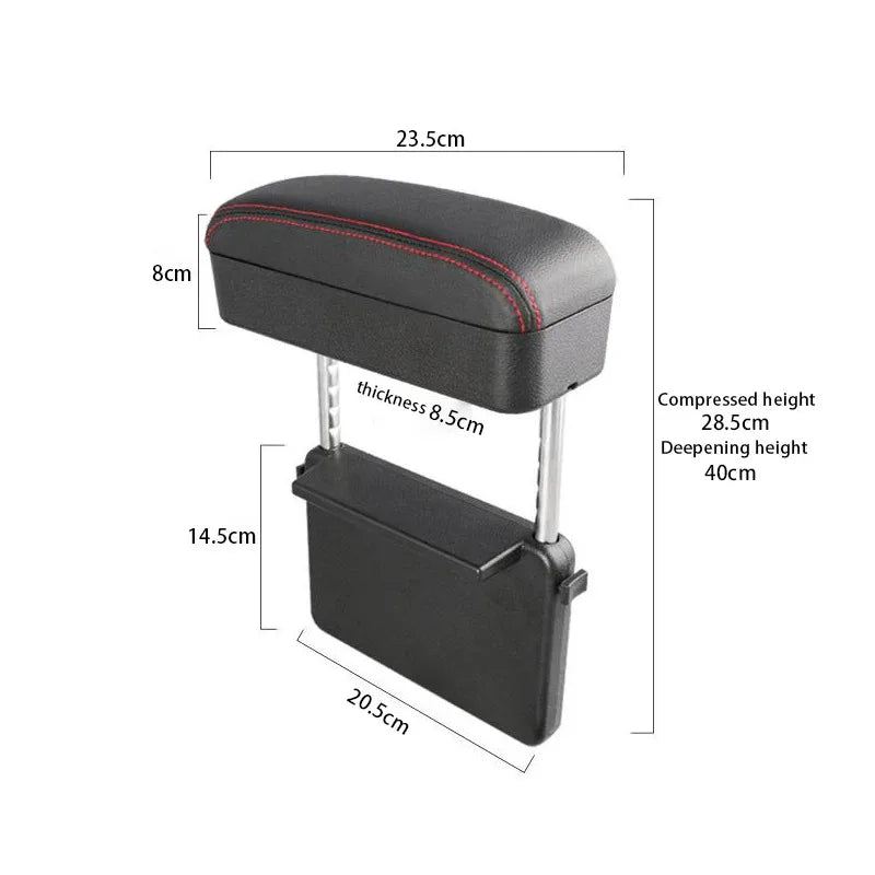 BLALION – Support d'accoudoir, repose-coude, extension d'accoudoir avec organisateur de rangement de Console, hauteur réglable, boîte d'accoudoir, accessoire