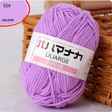 Fil de laine à tricoter en coton doux et doux pour bébé, fil de velours en fibres épaisses, fil de laine à tricoter à la main pour pull de bricolage