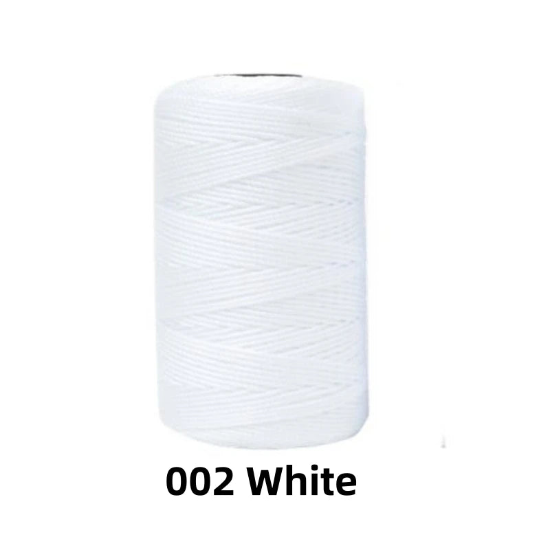 Fil de soie et coton glacé léger d'été, 1.5mm, 200m, fil au Crochet pour bricolage, artisanat, sac, chapeau, chaussures, fil en polypropylène, cordon de fil au Crochet