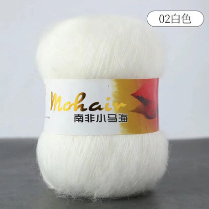 Fil de laine Mohair d'alpaga en peluche pour fil à tricoter, écharpe de pull 40 grammes/boule, fils épais de Lanas doux et chaud gonflés