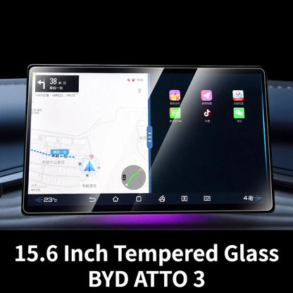 Protecteur d'écran tactile pour BYD Atto 3 Yuan Plus Seal Dolphin 2022 2023 2024, verre trempé 12.8 15.6 pouces, Protection de Navigation
