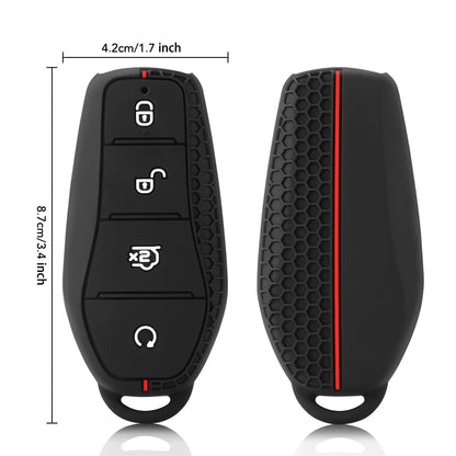 Étui pour clé de voiture en Silicone, support de chaîne, pour BYD Atto 3 Han EV Dolphin Song PRO Max Tang DM Yuan Dolphin E2 Qin PLUS