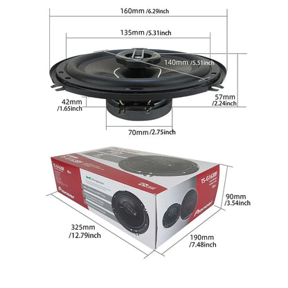 6 pouces 640w (2 * 320w) 3 voies Universal Motor coaxial car Music stéréo full Frequency Hi - Fi Speaker installation sans perte