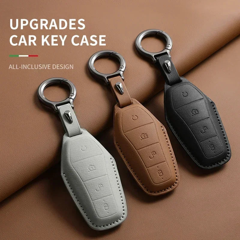 Étui de protection pour clé de voiture, support pour BYD Han Ev Tang Dm Qin PLUS Song Pro MAX Yuan DolDave E2, protecteur de clé automatique, accessoires de voiture