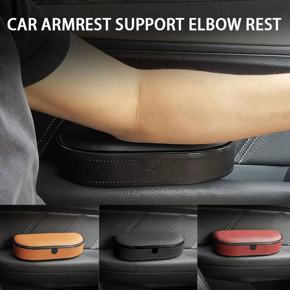 Support d'accoudoir de porte de voiture universel, hauteur réglable, coussin de rangement, accoudoir de voiture avec boîte en cuir PU souple, support d'accoudoir X2Y0