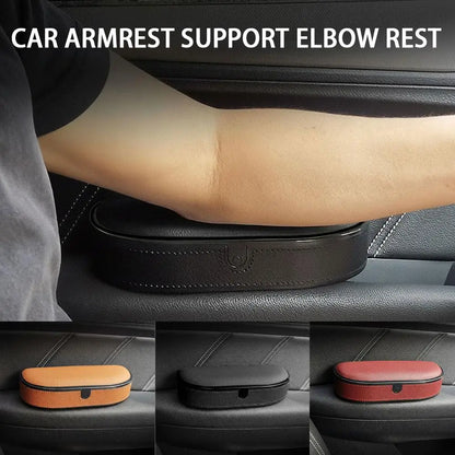 Support d'accoudoir de porte de voiture universel, hauteur réglable, coussin de rangement, accoudoir de voiture avec boîte en cuir PU souple, support d'accoudoir X2Y0