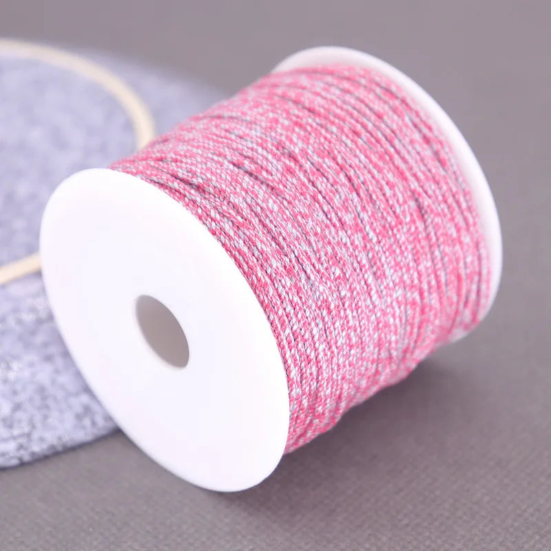 Corde de coton pour macramé, ficelle, ficelle, fil, artisanat, couture, tentures murales faites à la main, bohème, fête de mariage, décoration d'intérieur, 1.2mm, 37m
