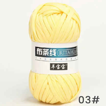 Fil épais de 100g, tissu coloré Super doux, bande de fil pour tricoter à la main, sac tissé, panier de tapis, matériel tricoté à la main, bricolage