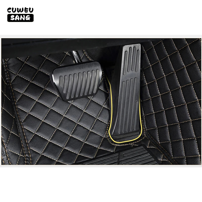 CUWEUSANG tapis de sol de voiture personnalisé pour BYD Atto 3 joint de dauphin F0 F3 F6 E6 G3 G6 S6 chanson Qin Auto tapis pied Coche accessoire