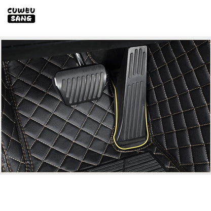 CUWEUSANG tapis de sol de voiture personnalisé pour BYD Atto 3 joint de dauphin F0 F3 F6 E6 G3 G6 S6 chanson Qin Auto tapis pied Coche accessoire