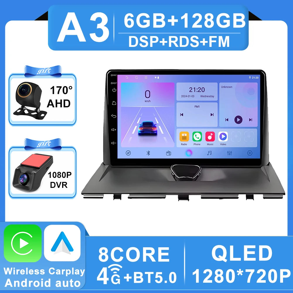 Autoradio Carplay pour Peugeot Expert 2 G9 pour citroën Jumpy pour Fiat Scudo pour Toyota Proace 2007-2017 Navigation GPS No 2din 4G