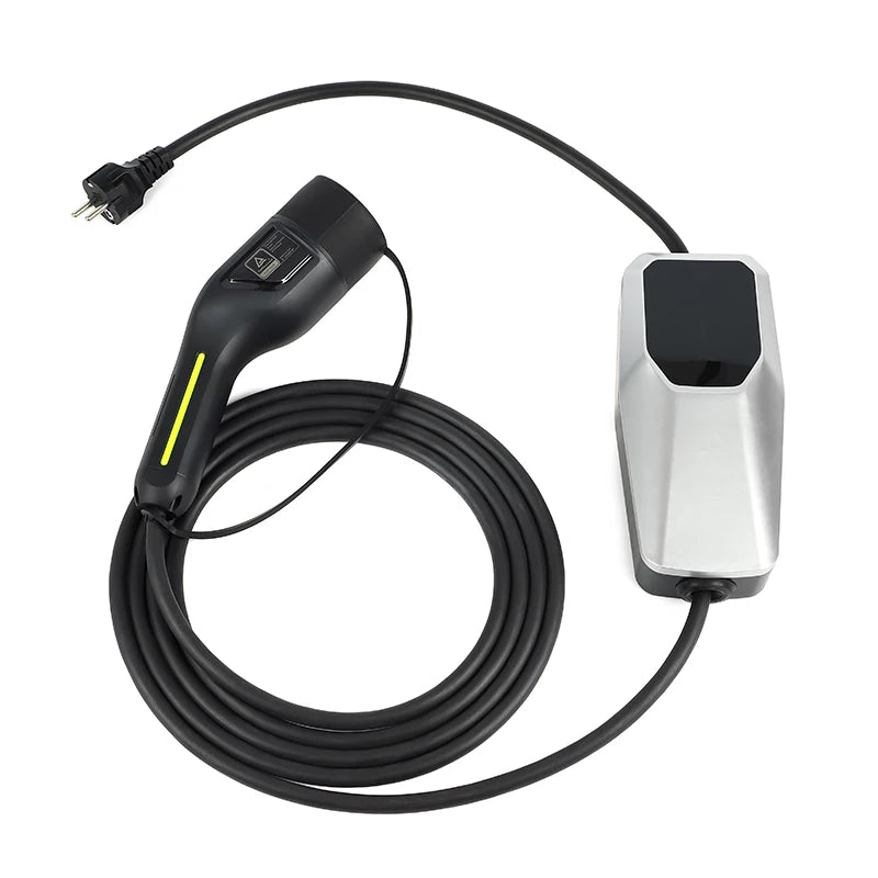 Chargeur EV Type 2 Type 1, boîtier de chargement pour voiture électrique 6A-16A, 10 mètres, 4 mètres, 1 phase, 3 phases, câble de chargement EVSE Mode 2