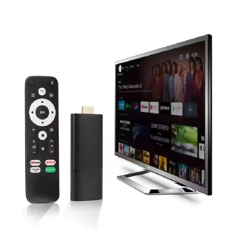 S02 H313 Android TV Stick décodeur 4K 2.4G 5G WiFi Quad Core BT5.0 HDR10 double WiFi Google Assistant pour lecteur multimédia réseau