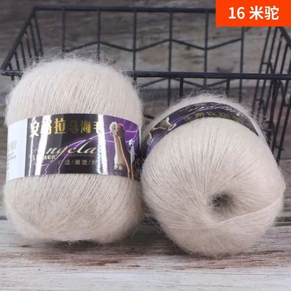 Fil de laine Mohair d'alpaga en peluche pour fil à tricoter, écharpe de pull 40 grammes/boule, fils épais de Lanas doux et chaud gonflés