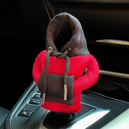 Sweat à capuche à la mode pour voiture, couvercle de pommeau de levier de vitesse, poignée manuelle, décoration de levier de vitesse, accessoires d'intérieur automobile, nouvelle collection 2024